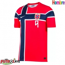 Camiseta Noruega Erling Haaland #9 Primera Equipación Mundial 2026 manga corta